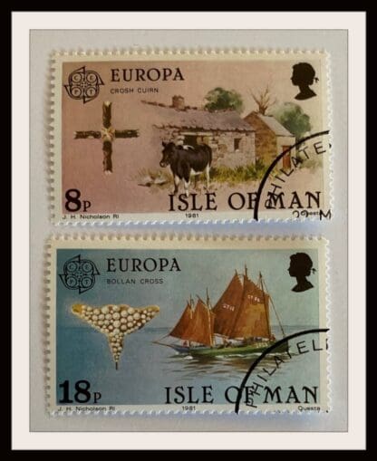 Isle of Man Scott # 191-192 Used (Europa)