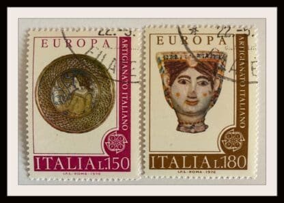 Italy Scott # 1224-1225 Used (Europa)