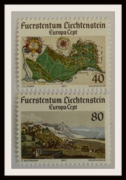 Liechtenstein Scott # 615-616 Mint Never Hinged