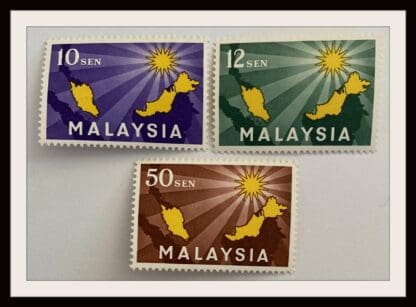 Malaysia Scott # 1-3 Mint Never Hinged