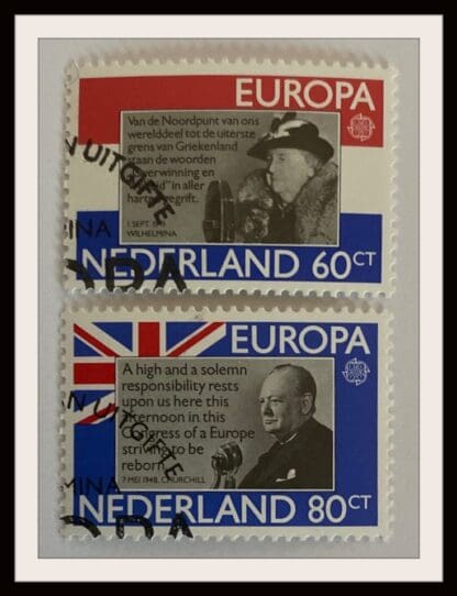 Netherlands Scott # 605-606 Used