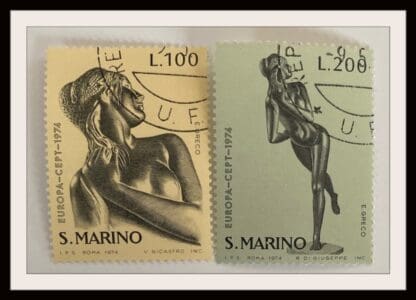 San Marino Scott # 840-841 Used