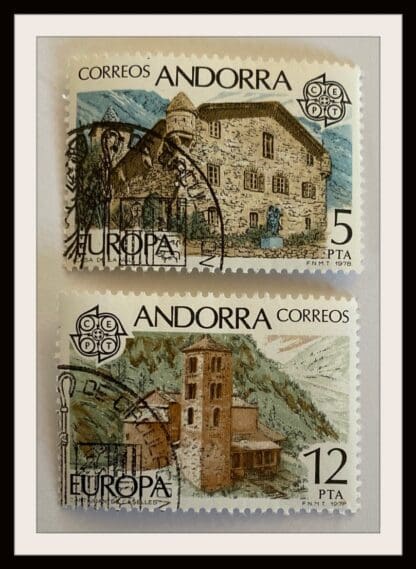 Andorra Spain Scott # 103-104 Used (Europa)