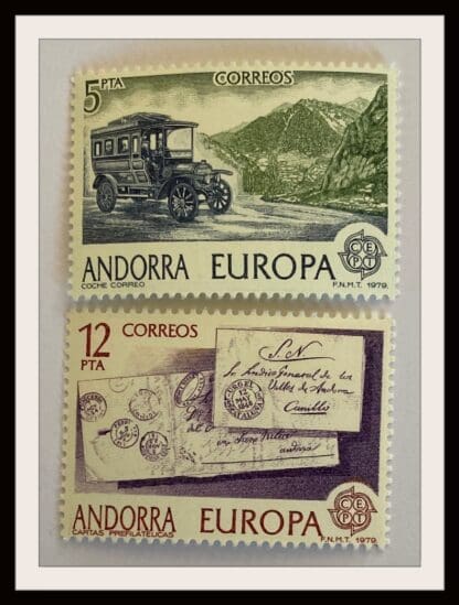 Andorra Spain Scott # 111-112 Mint Never Hinged (Europa)