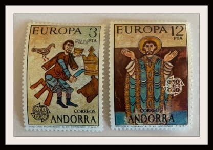 Andorra Spain Scott # 87-88 Mint Never Hinged (Europa)