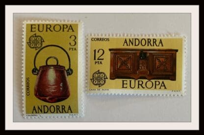 Andorra Spain Scott # 92-93 Mint Never Hinged (Europa)