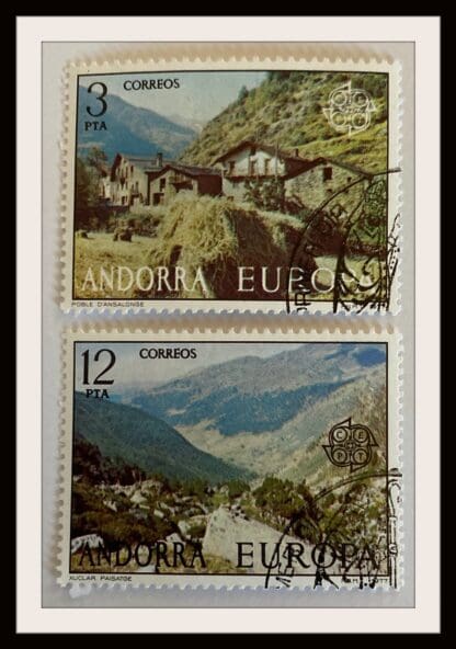 Andorra Spain Scott # 98-97 Used (Europa)