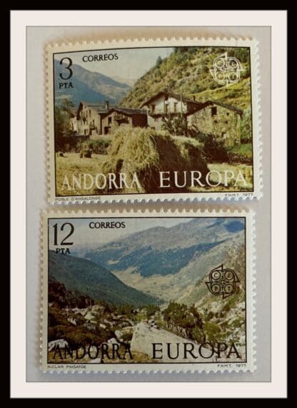 Andorra Spain Scott # 98-97 Mint Never Hinged (Europa)