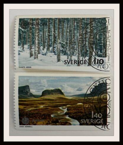 Sweden Scott # 1210-1211 Used