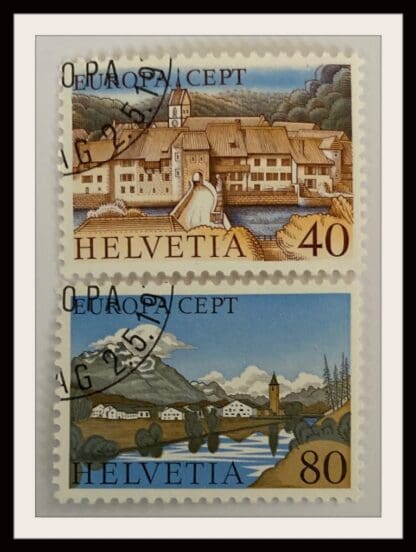 Switzerland Scott # 627-628 Used