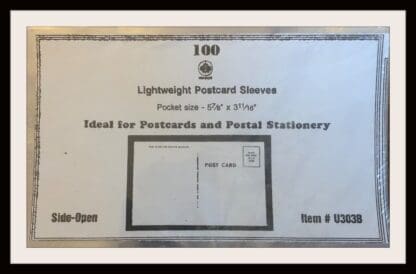 Unitrade Postcards Lightweight Poly Sleeves 100/1