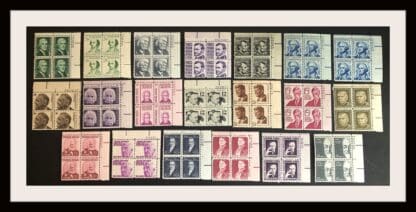 Scott # 1278-1295 Mint Never Hinged Plate Block Set