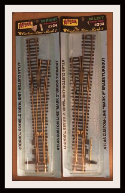 Atlas #233-234 LH & RH Turnout Pair N.O.S.