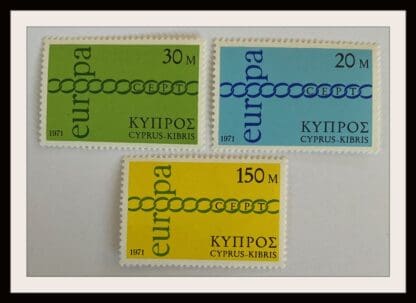 Cyprus Scott #365-367 Mint Never Hinged (Europa)