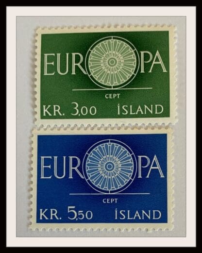 Iceland Scott # 327-328 Mint Never Hinged (Europa)