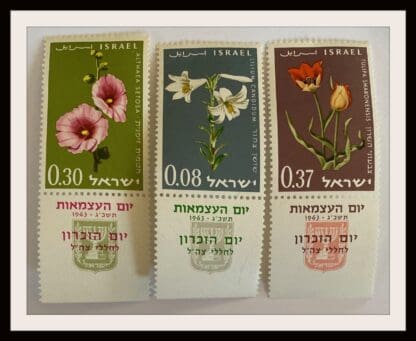 Israel Scott # 238-240 Mint Never Hinged W/Tabs