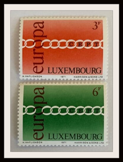 Luxembourg Scott # 500-501 Mint Never Hinged (Europa)