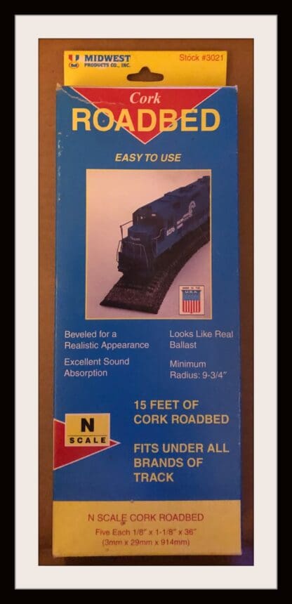 Midwest 'N' Gauge Cork Roadbed N.O.S. 15'