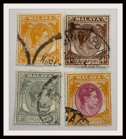 Singapore Scott # 2a/4a/6a/14a Used