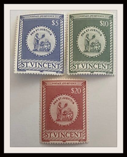 St. Vincent Scott # AR4-AR6 Mint Never Hinged