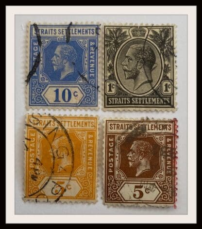 Strait Settlements Scott # 159/179/186a/187 Used