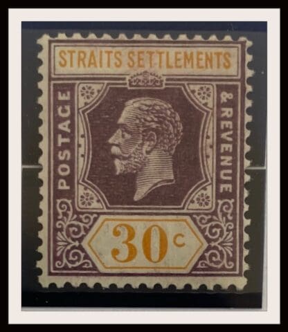 Strait Settlements Scott # 195 Mint Hinged