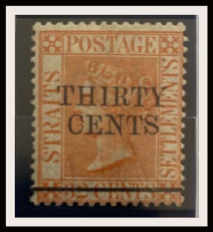 Strait Settlements Scott # 76 Mint Hinged