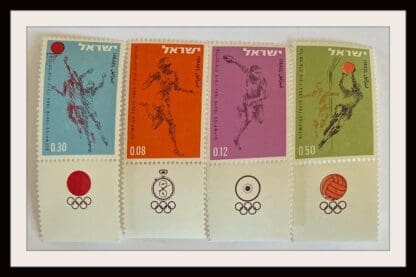 Israel Scott # 259-262 Mint Never Hinged With Tabs