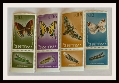 Israel Scott # 304-307 Mint Never Hinged With Tabs