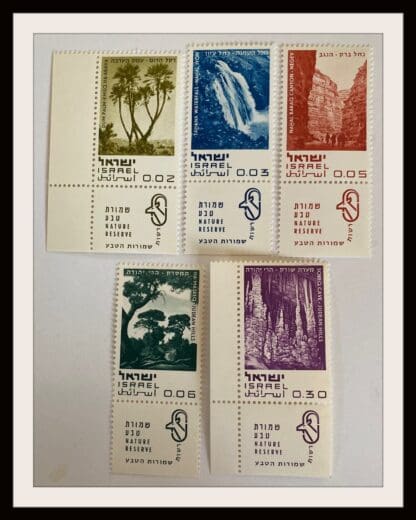 Israel Scott # 402-406 Mint Never Hinged With Tabs