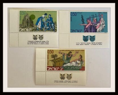 Israel Scott # 440-442 Mint Never Hinged With Tabs