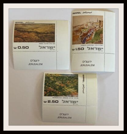 Israel Scott # 771-773 Mint Never Hinged With Tabs