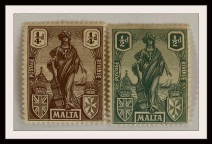 Malta Scott #98-99 Mint Hinged