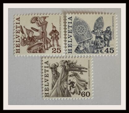 Switzerland Scott # 635/639/641 Mint Never Hinged