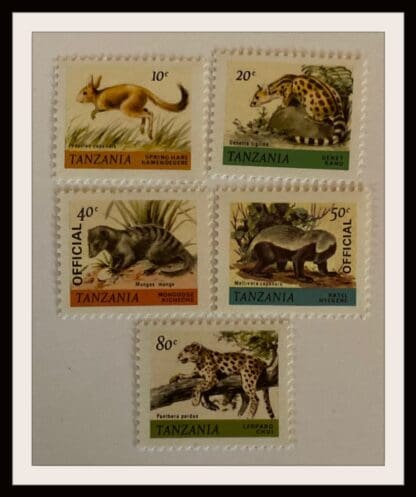 Tanzania Scott # 161-164/166 Never Hinged