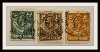 Northern Rhodesia Scott # 1-2/4 Used