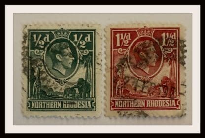 Northern Rhodesia Scott # 23/29 Used