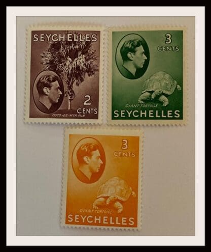 Seychelles Scott # 125-127 Mint Hinged