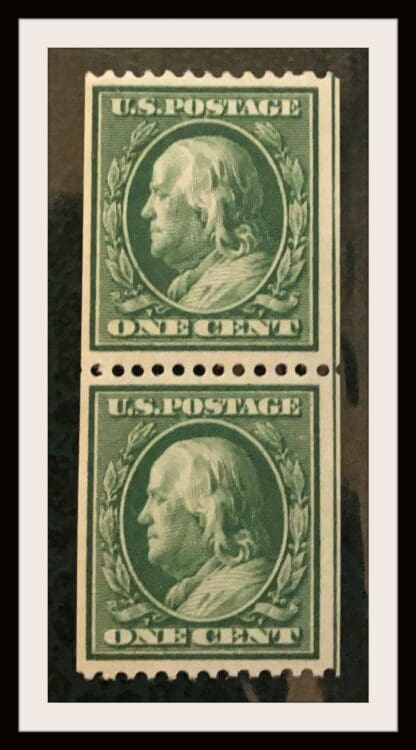 Scott # 348 Mint Never Hinged and Mint Hinged Pair