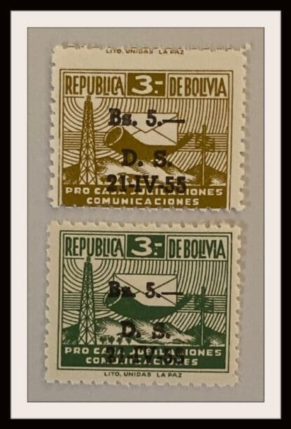 Bolivia Scott # RA21-RA22 Mint Never Hinged