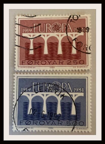 Faroe Islands Scott # 106-107 Used