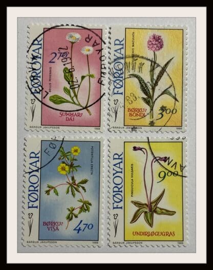 Faroe Islands Scott # 169-172 Used