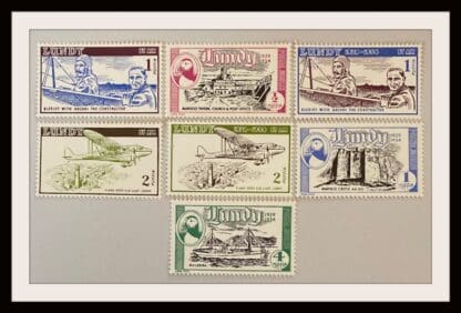 Lundy Airplanes and Pilots Mint Never Hinged