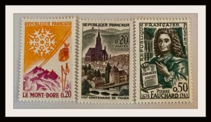 France Scott # 1002-1004 Mint Hinged