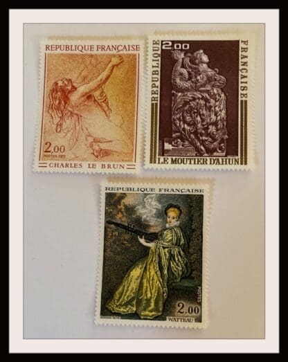 France Scott # 1360-1362 Mint Hinged