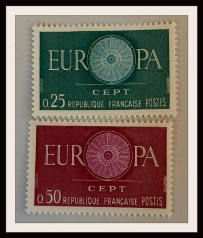 France Scott # 970-971 Mint Hinged (Europa)