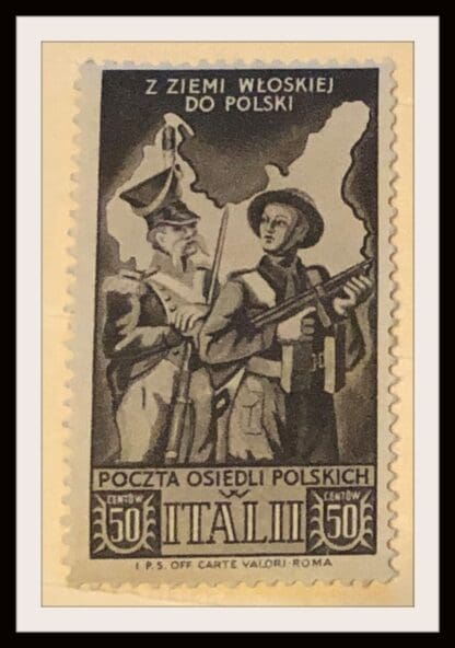 Italy Polish Displaced Person Stamp Mint Hinged