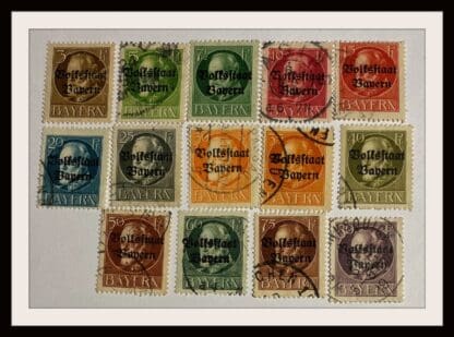 Bavaria Scott # 136-149 Used