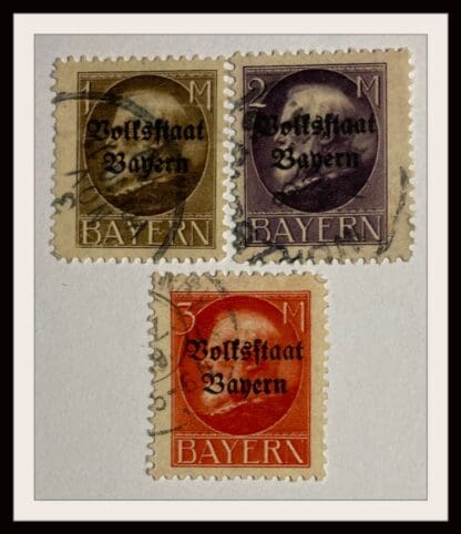 Bavaria Scott # 150-152 Used