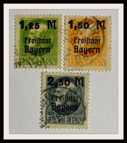 Bavaria Scott # 231-233 Used